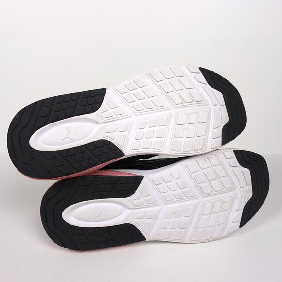 PUMA Amplifier Lace Up Athletic Sneakers Black Pink White Mesh Upper Women's 8.5 - Picture 7 of 8